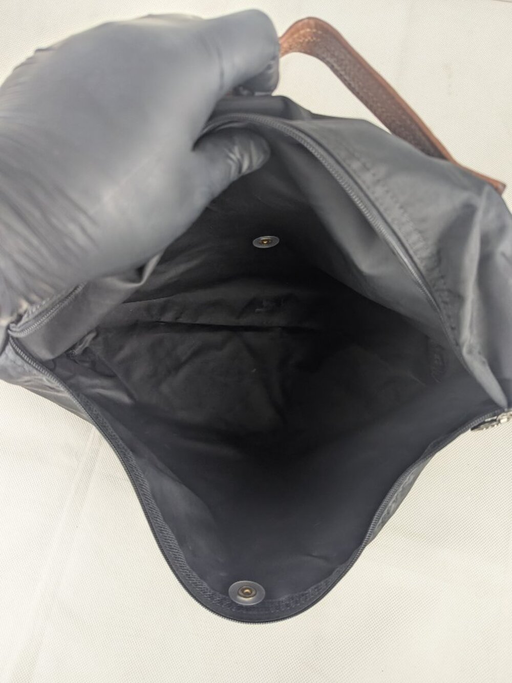 Longchamp Le Pliage Original Nylon Briefcase Bag Black Made in China - Picture 3 of 14